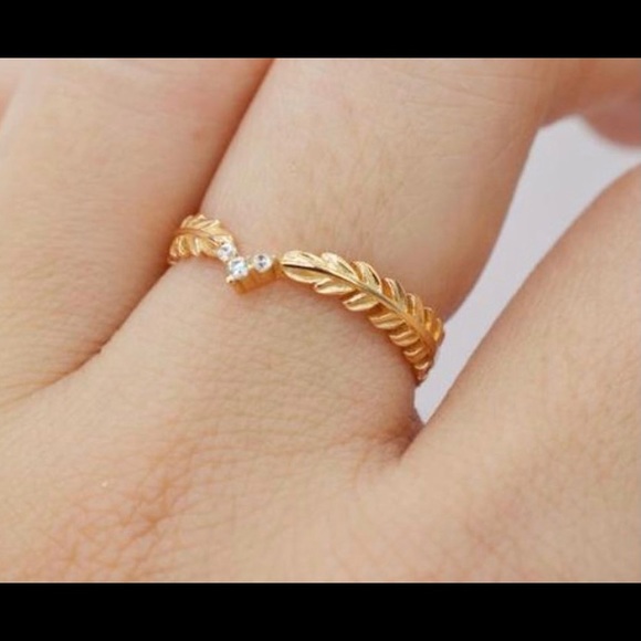 14k Gold plated CZ Ring - Size 7 - Picture 6 of 16